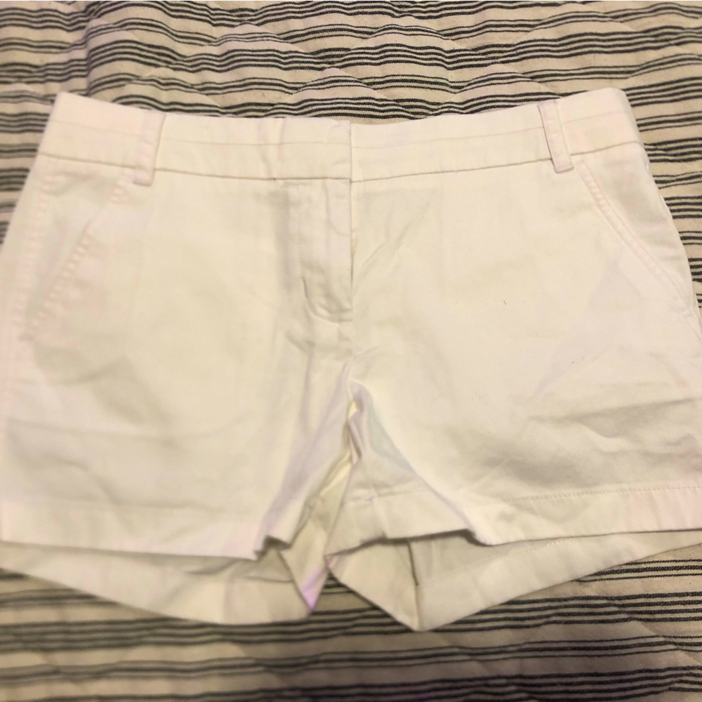 White jcrew chino shorts